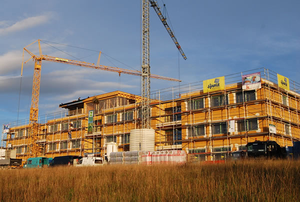 Viergeschossiges Holzhaus in Ehingen