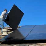 dachinstallation eines Fotovoltaikpaneels