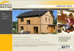 Webseite Korona Holz & Haus GmbH